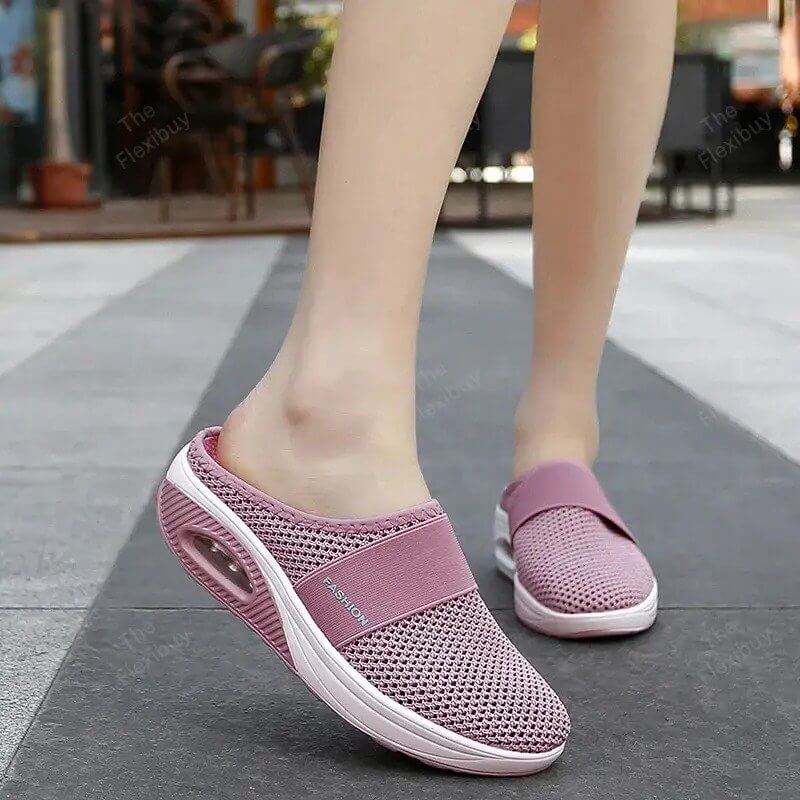 Damen Sneaker Mesh Atmungsaktiv Bequem Rutschfest Schuhe-Luzern Mode