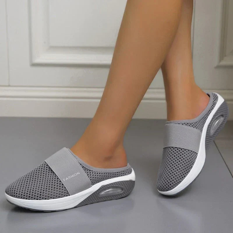 Damen Sneaker Mesh Atmungsaktiv Bequem Rutschfest Schuhe-Luzern Mode
