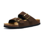 Bequeme Korksandalen mit Doppelriemen für Damen-35-Braun-Luzern Mode