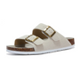 Bequeme Korksandalen mit Doppelriemen für Damen-35-Creme-Luzern Mode