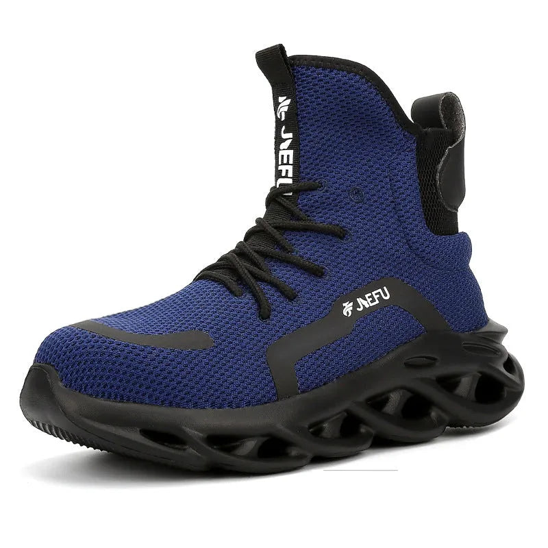 Herren Sneaker mit Luftpolstersohle für Sport und Freizeit-Blau-38-Luzern Mode