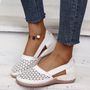 Damen Sommerschuhe | Slipper | Veganleder | Rutschfest | Gummi-Weiß-35-Luzern Mode
