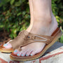 Orthopädische Sandalen Damen Sommer | Offene Zehen | Komfort & Halt-Grau-35-Luzern Mode
