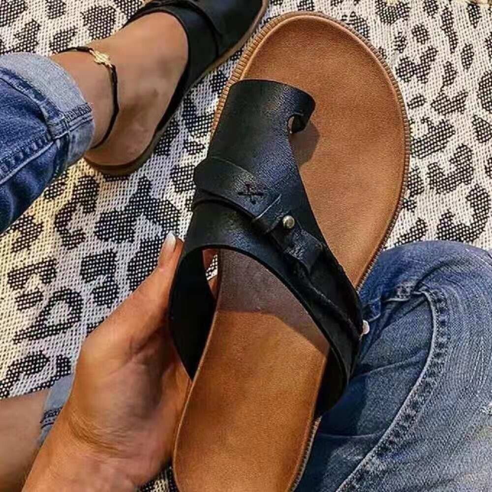 Orthopädische Sandalen Damen Sommer | Offene Zehen | Komfort & Halt-Luzern Mode