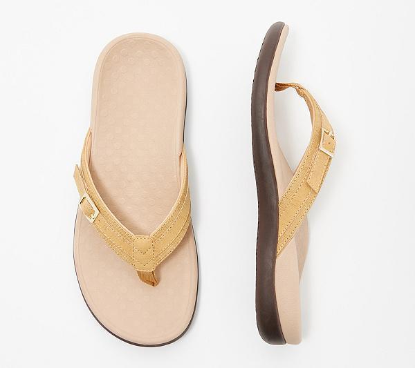 Damen Flip-Flops | Orthopädisch | Verstellbar | Bunt | Rutschfest-Gelb-35-Luzern Mode