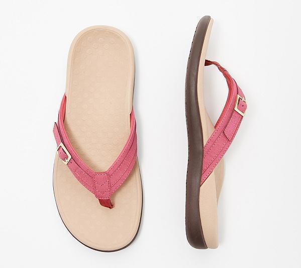 Damen Flip-Flops | Orthopädisch | Verstellbar | Bunt | Rutschfest-Rosa-35-Luzern Mode