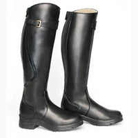 Damen Reitstiefel Leder Wasserdicht Rutschfest Komfortabel-Luzern Mode