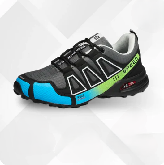 Unisex Wanderschuhe | Orthopädisch | Sportlich | Mehrfarbig | Flexibel-Schwarz-Blau-35-Luzern Mode