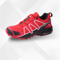 Unisex Wanderschuhe | Orthopädisch | Sportlich | Mehrfarbig | Flexibel-Schwarz-Rot-35-Luzern Mode