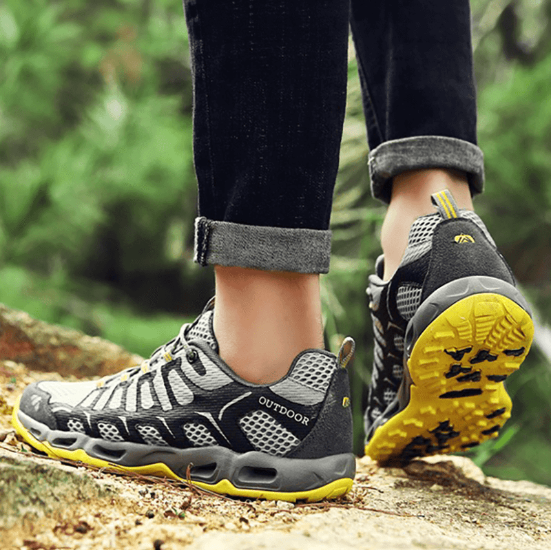 Wasserdichte Outdoor-Schuhe für Herren - Atmungsaktiv & Robust-Grau-39-Luzern Mode