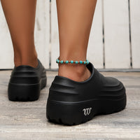 Damen Plateau Clogs mit Perlenarmband - Bequeme Schuhe-Luzern Mode