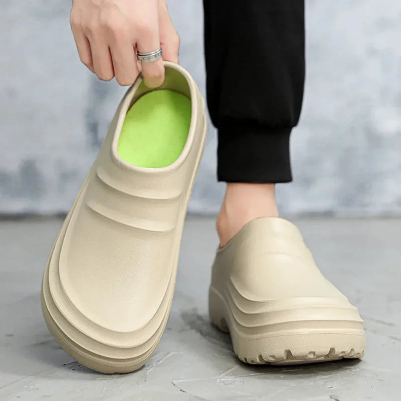 Damen Plateau Clogs mit Perlenarmband - Bequeme Schuhe-Luzern Mode