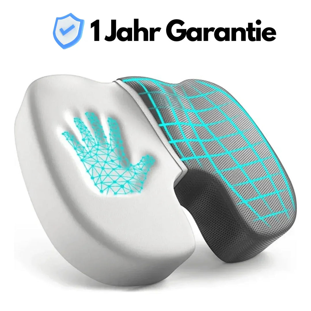 Orthopädisches Sitzkissen | 4D Memory Foam Ergonomisch Bequem-Grau-1 Kissen-Luzern Mode