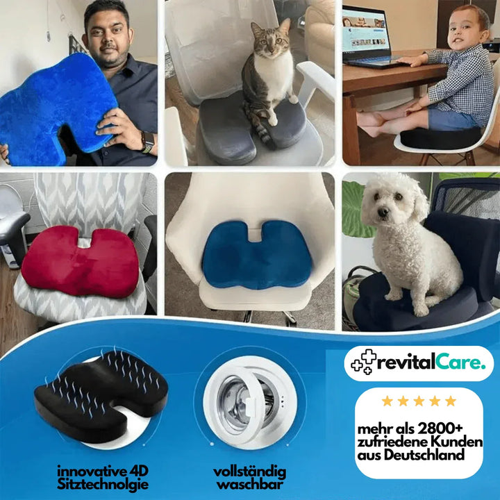 Orthopädisches Sitzkissen | 4D Memory Foam Ergonomisch Bequem-Luzern Mode