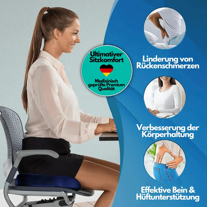 Orthopädisches Sitzkissen | 4D Memory Foam Ergonomisch Bequem-Luzern Mode