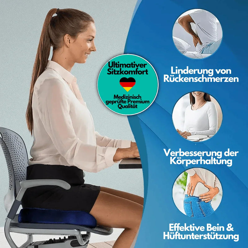Orthopädisches Sitzkissen | 4D Memory Foam Ergonomisch Bequem-Luzern Mode