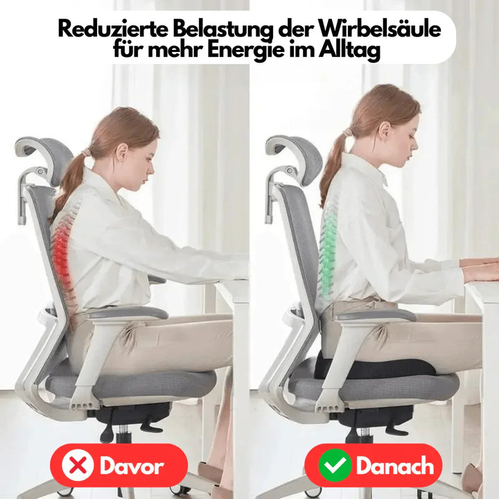 Orthopädisches Sitzkissen | 4D Memory Foam Ergonomisch Bequem-Luzern Mode