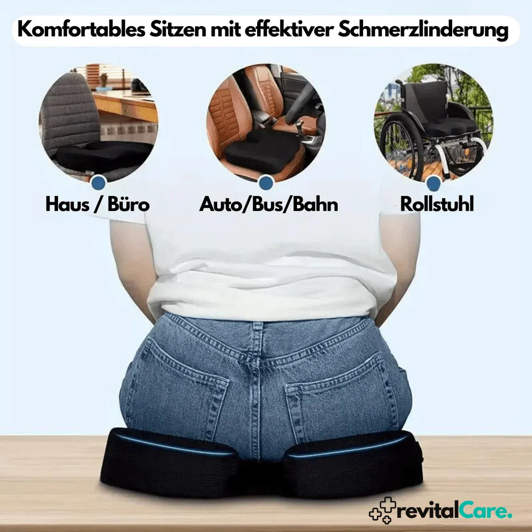 Orthopädisches Sitzkissen | 4D Memory Foam Ergonomisch Bequem-Luzern Mode