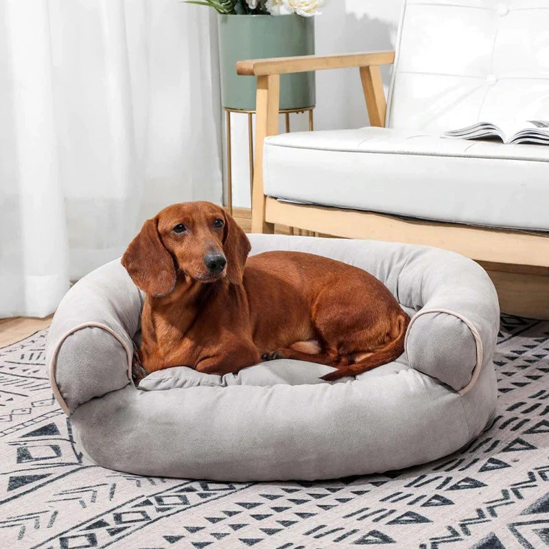 Hundebett | Beruhigend Weich Orthopädisch Komfortabel Entspannend Sofa-Luzern Mode
