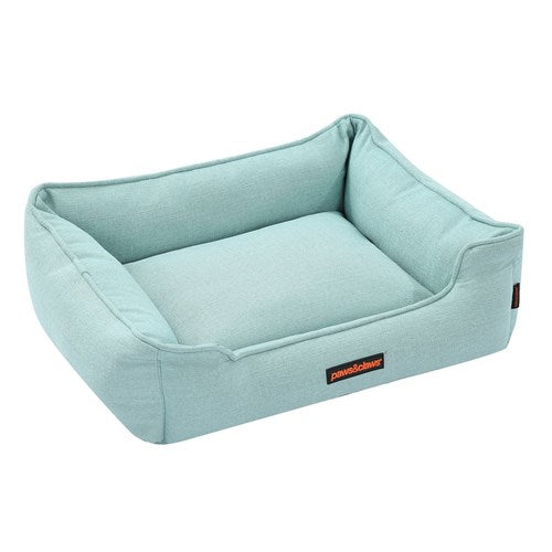 Hundebett | Luxus Komfort Memory-Schaum Orthopädisch Langlebig Waschbar-Hellblau-M 60 x50 x18cm-Luzern Mode