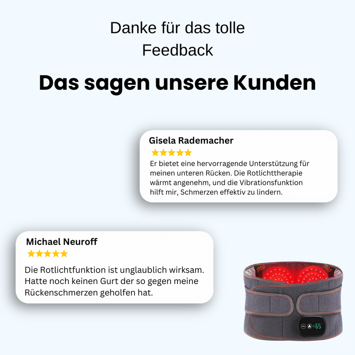 Rückenband | Orthopädisch | Komfortabel | Infrarot | Verstellbar | Atmungsaktiv-Luzern Mode