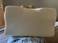 Ergonomisches Kissen | Viscoschaum | Weiß | Hypoallergen | Waschbar-Luzern Mode