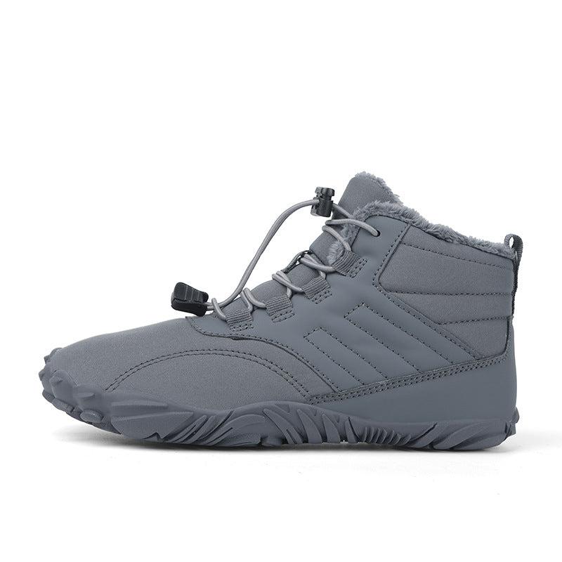 Outdoor Barfußstiefel | Unisex | Orthopädisch | Wasserdicht | Warm-Grau-36-Luzern Mode