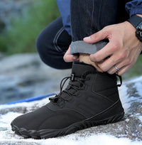 Outdoor Barfußstiefel | Unisex | Orthopädisch | Wasserdicht | Warm-Schwarz-36-Luzern Mode