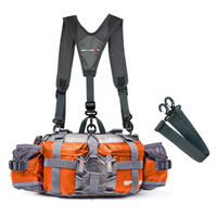Angeltasche mit Rucksackfunktion für Outdoor-Abenteuer-Aufgewertet (mit Rucksackgurt)-Orange-Luzern Mode