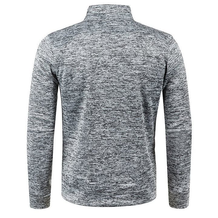 Herren Outdoorjacke | Fleece | Baumwolle | Reißverschluss | Einfarbig-Luzern Mode