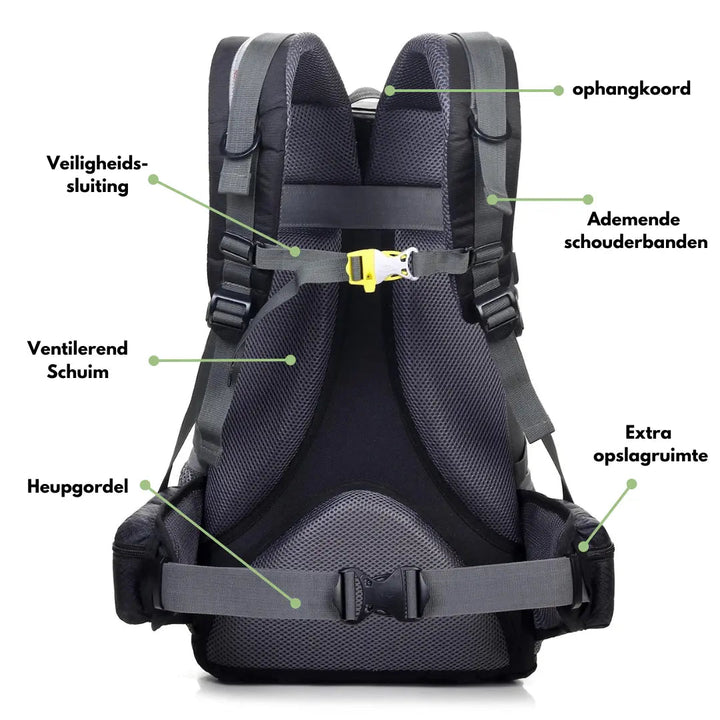 Wanderrucksack 50L mit Trinksystem und Regenhülle-Luzern Mode