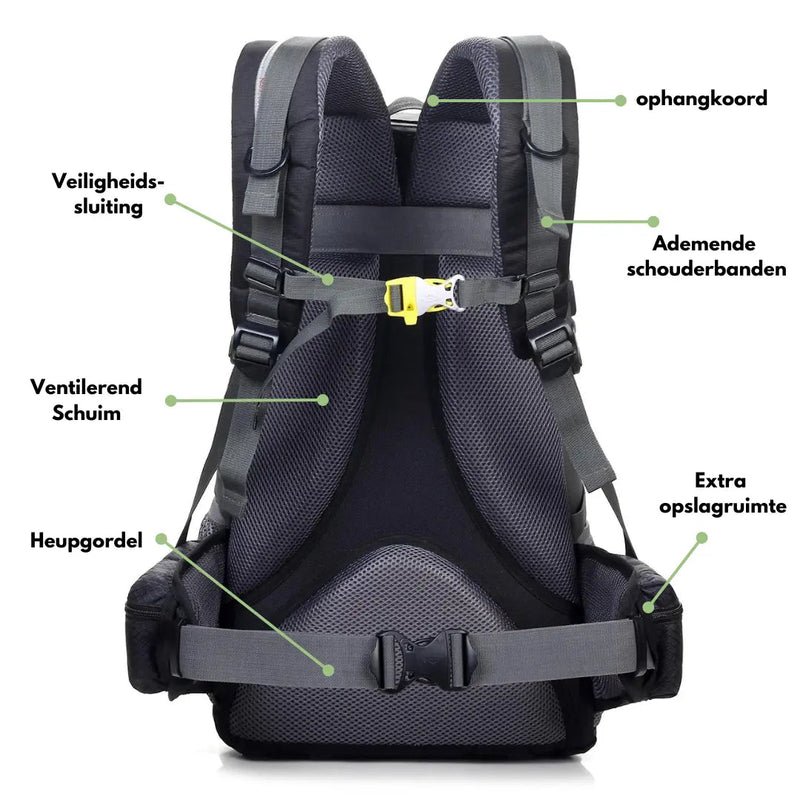 Wanderrucksack 50L mit Trinksystem und Regenhülle-Luzern Mode