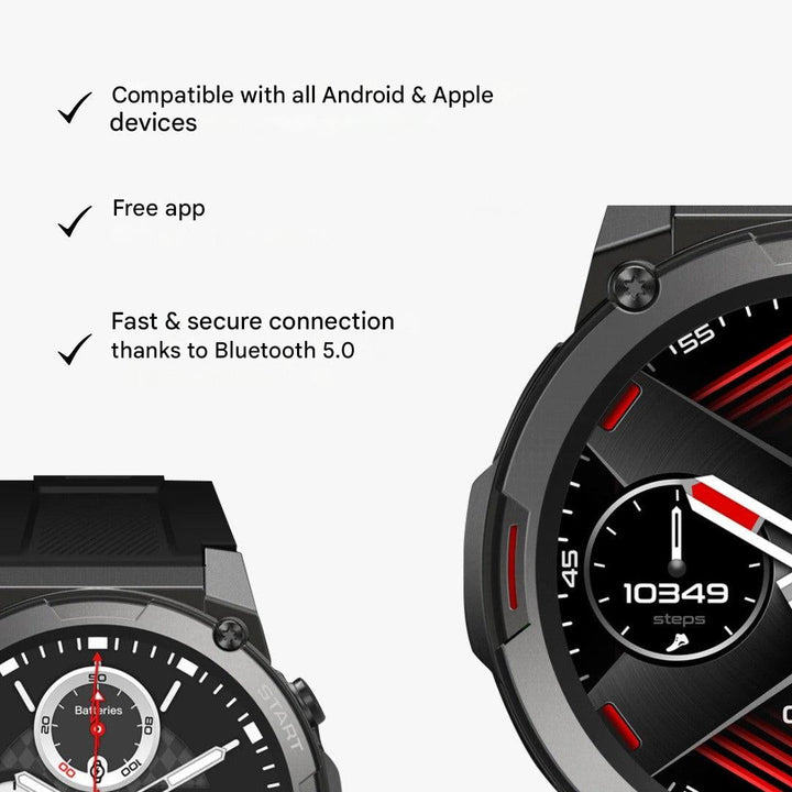 Outdoor-Smartwatch | Robust | Rund | Universell | AMOLED | IP69X-Luzern Mode