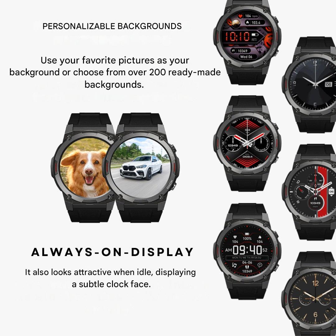 Outdoor-Smartwatch | Robust | Rund | Universell | AMOLED | IP69X-Luzern Mode