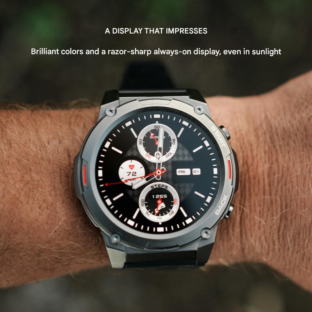 Outdoor-Smartwatch | Robust | Rund | Universell | AMOLED | IP69X-Luzern Mode