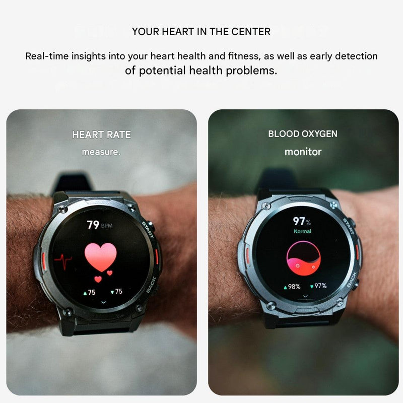 Outdoor-Smartwatch | Robust | Rund | Universell | AMOLED | IP69X-Luzern Mode