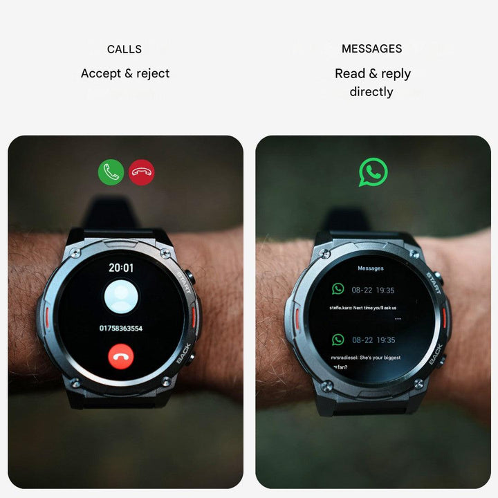 Outdoor-Smartwatch | Robust | Rund | Universell | AMOLED | IP69X-Luzern Mode