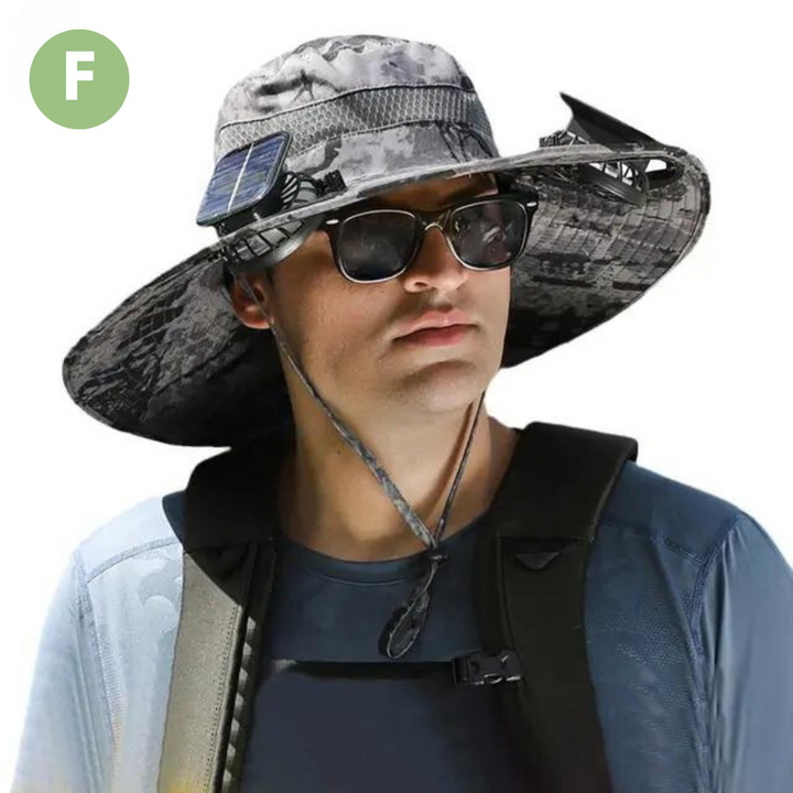 Outdoor Sonnenhut mit Eingebautem Ventilator – Sunbreeze