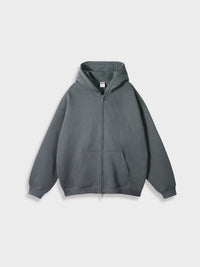 Oversized Unisex Kapuzenpullover aus Bio-Baumwolle für Herbst/Winter-Asphalt-S-Luzern Mode