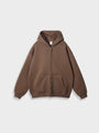 Oversized Unisex Kapuzenpullover aus Bio-Baumwolle für Herbst/Winter-Braun-S-Luzern Mode