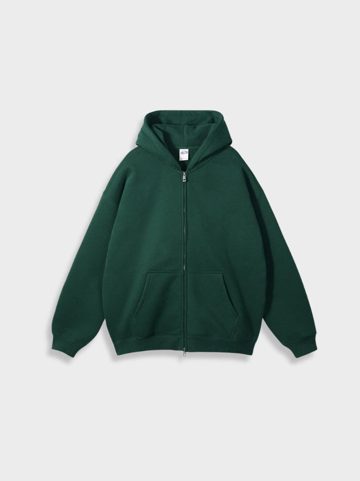 Oversized Unisex Kapuzenpullover aus Bio-Baumwolle für Herbst/Winter-Eden Grün-S-Luzern Mode