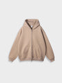 Oversized Unisex Kapuzenpullover aus Bio-Baumwolle für Herbst/Winter-Grau Aprikose-S-Luzern Mode