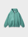 Oversized Unisex Kapuzenpullover aus Bio-Baumwolle für Herbst/Winter-Grün-S-Luzern Mode
