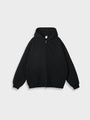 Oversized Unisex Kapuzenpullover aus Bio-Baumwolle für Herbst/Winter-Schwarz-S-Luzern Mode