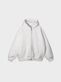 Oversized Unisex Kapuzenpullover aus Bio-Baumwolle für Herbst/Winter-Weiß-S-Luzern Mode
