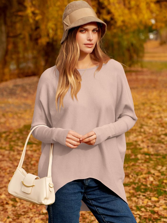 Oversized Damen Pullover für Herbstmode - Bequem & Stilvoll-S-Apricot-Luzern Mode
