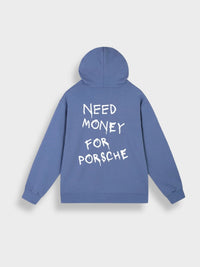 Unisex Oversized Kapuzenpullover Hoodie für Freizeit und Sport-Blau-S-Luzern Mode