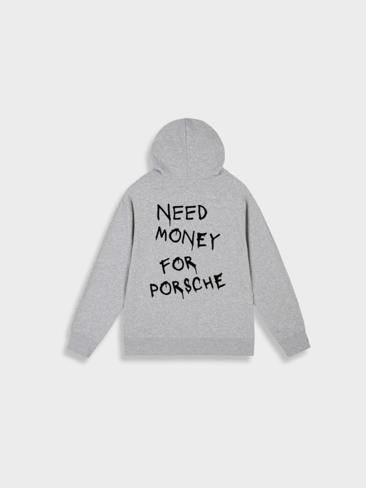 Unisex Oversized Kapuzenpullover Hoodie für Freizeit und Sport-Grau-S-Luzern Mode