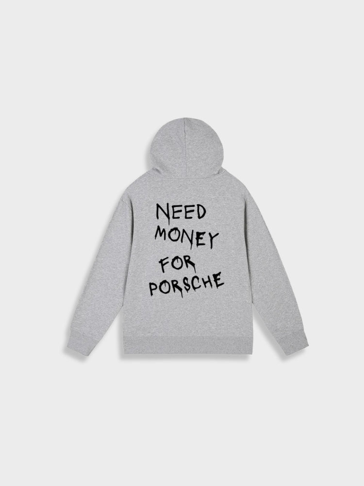 Unisex Oversized Kapuzenpullover Hoodie für Freizeit und Sport-Grau-S-Luzern Mode