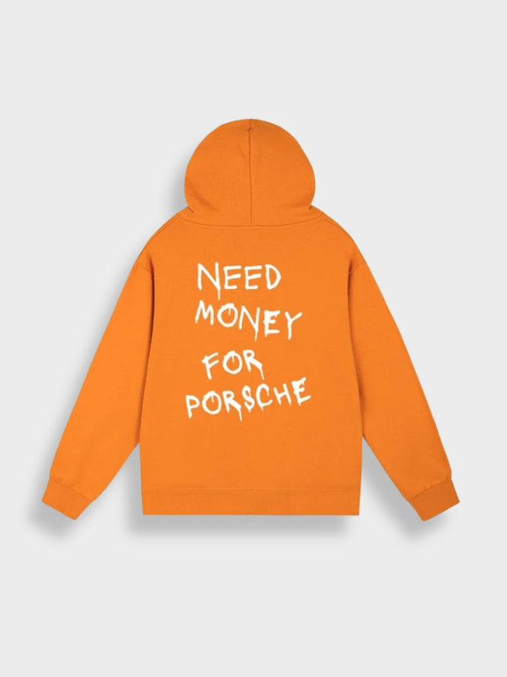 Unisex Oversized Kapuzenpullover Hoodie für Freizeit und Sport-Orange-S-Luzern Mode